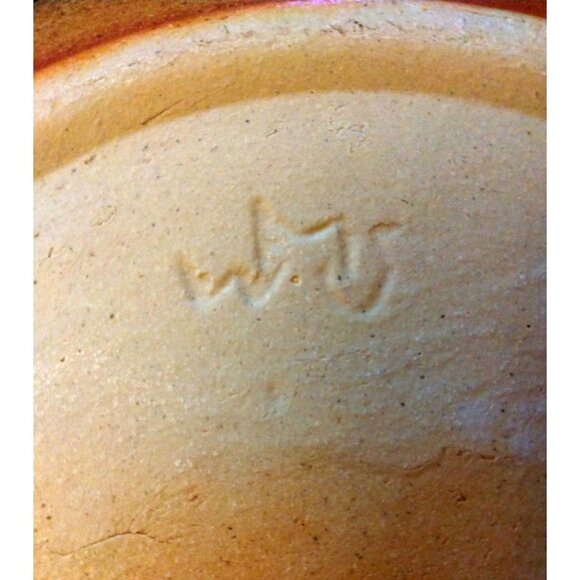 Monroe Salt Works Hand Signed Vintage Plate Crows on Corn 8.5” Retired Pottery - Picture 4 of 4